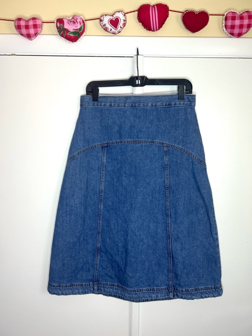 Old Navy High Rise Denim Midi Skirt